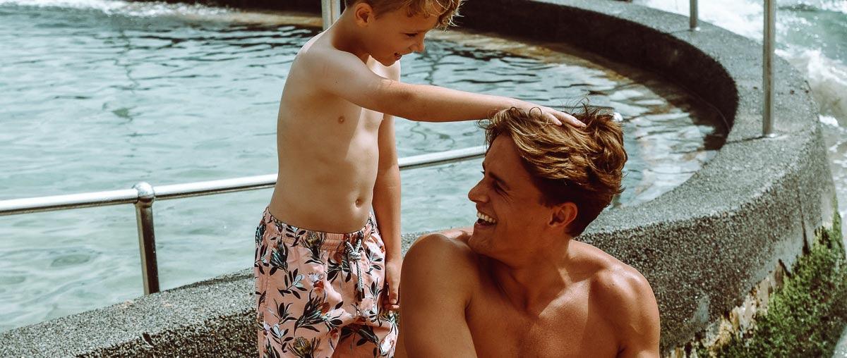 Father and Son Swimwear for Special Occasions and Holidays - Bondi Joe Swimwear