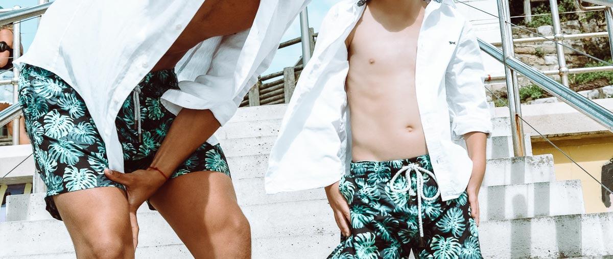 Holiday Memories with Matching Father and Son Swim Shorts - Bondi Joe Swimwear