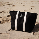 Black Large Canvas Beach Bag