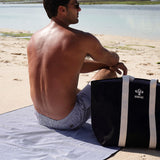 Black Large Canvas Beach Bag